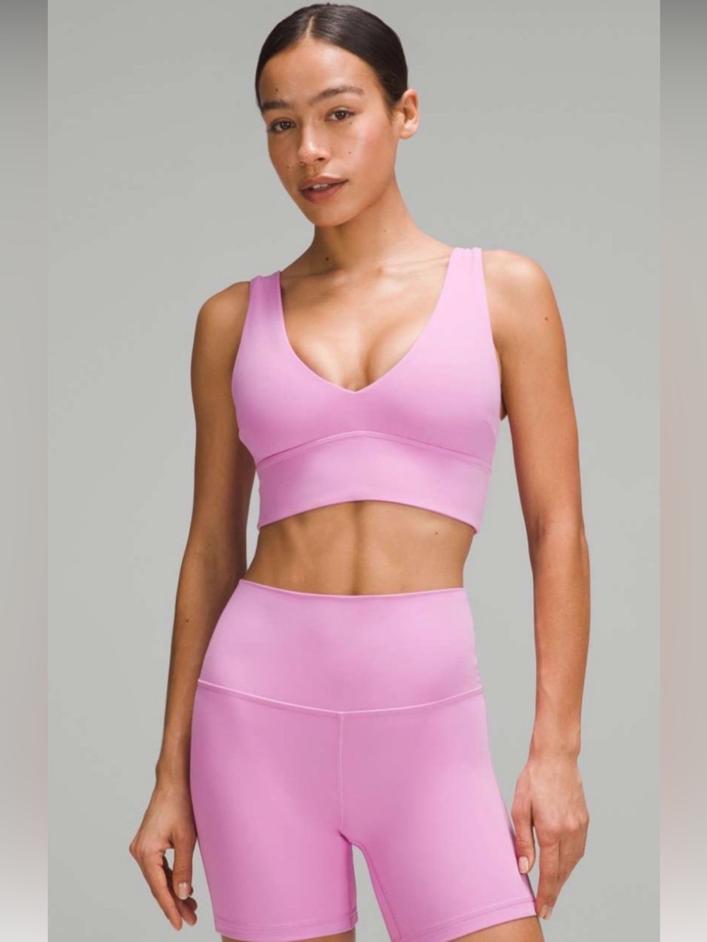 Lululemon Align V-Neck Bra A/B Cup size 6 in Dahlia Mauve